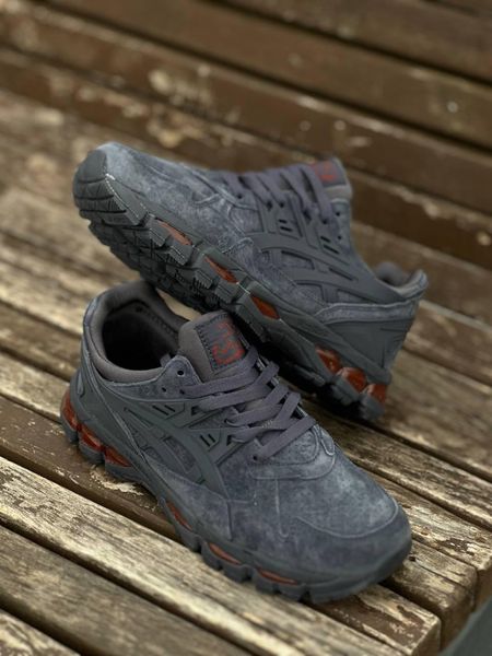 Asics Gel Kayano Trainer 21 Navy Suede Grey Red 11560-36 фото