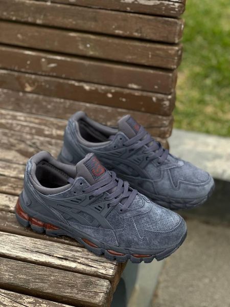 Asics Gel Kayano Trainer 21 Navy Suede Grey Red 11560-36 фото