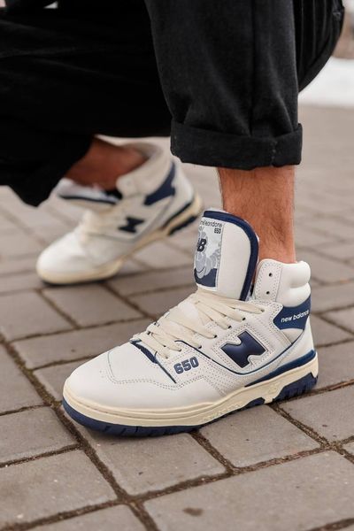 New Balance 650 Hight White Blue Fur 10085-45 фото