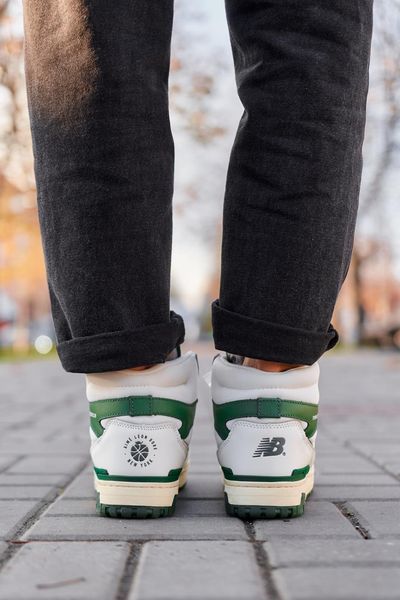 New Balance 650 Hight White Green Fur 9970-36 фото