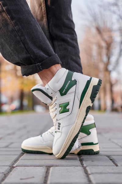 New Balance 650 Hight White Green Fur 9970-36 фото