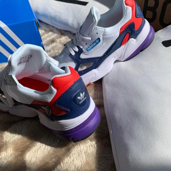 Adidas Falcon White Blue Red 2437-36 фото