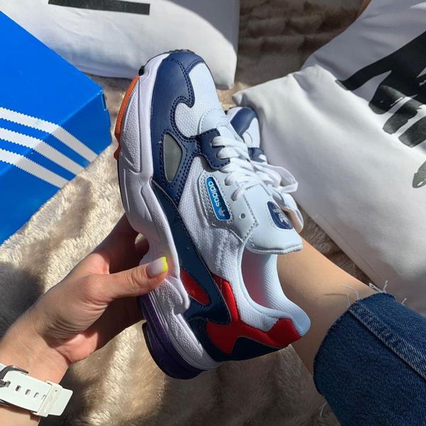 Adidas Falcon White Blue Red 2437-36 фото