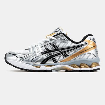 Asics Gel-Kayano 14 White Silver Black Orange 11410-40 фото