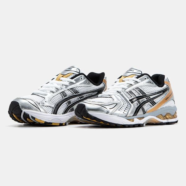 Asics Gel-Kayano 14 White Silver Black Orange 11410-40 фото