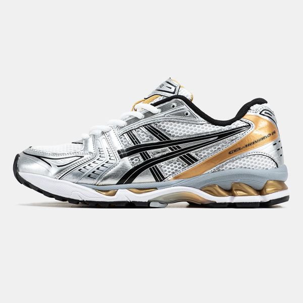 Asics Gel-Kayano 14 White Silver Black Orange 11410-40 фото