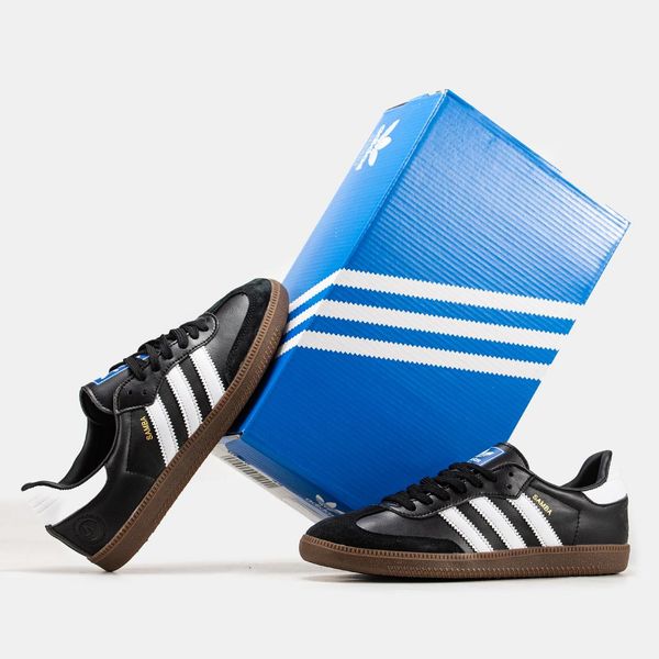 Adidas Samba Black White Brown 3267-36 фото