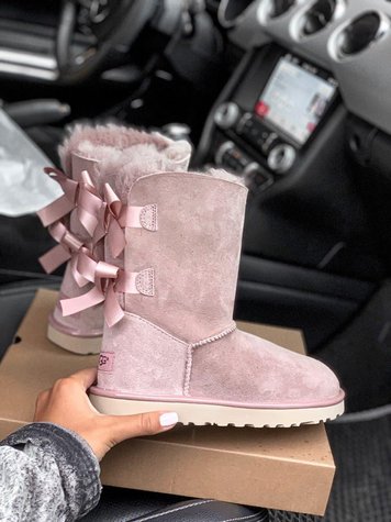 UGG Bailey Bow 2 Boot Pink Crystal 5327-36 фото