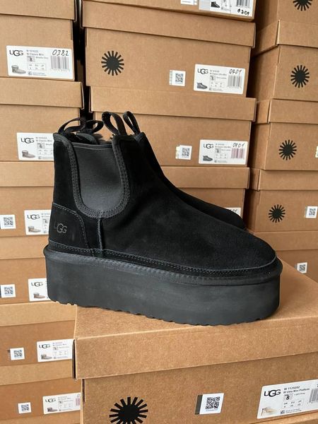 Ugg Neumel Chelsea Black Platform 9910-36 фото