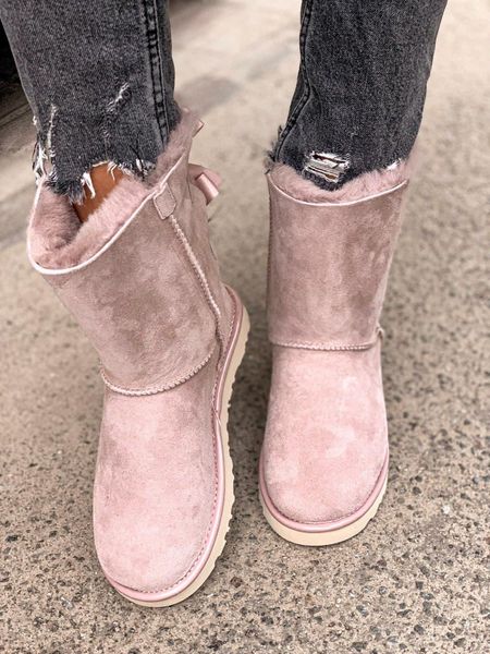 UGG Bailey Bow 2 Boot Pink Crystal 5327-36 фото