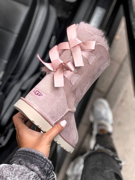 UGG Bailey Bow 2 Boot Pink Crystal 5327-36 фото