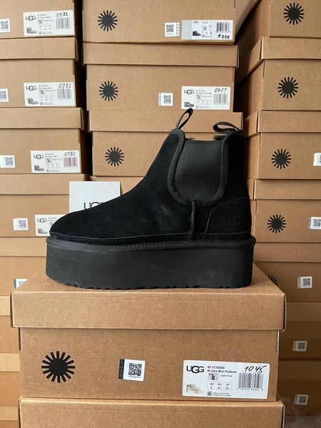 Ugg Neumel Chelsea Black Platform 9910-36 фото