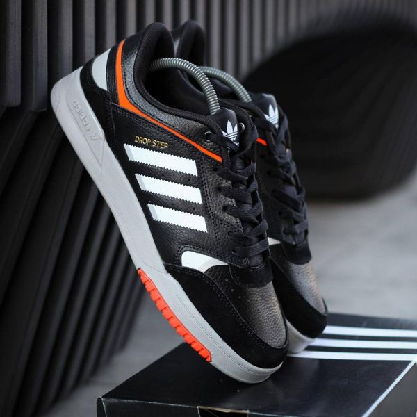 Adidas Drop Step Black White Orange 8980-36 фото