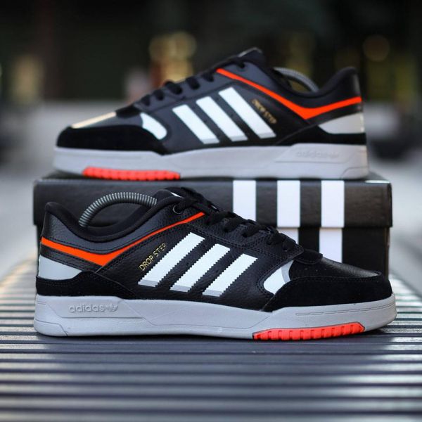 Adidas Drop Step Black White Orange 8980-36 фото