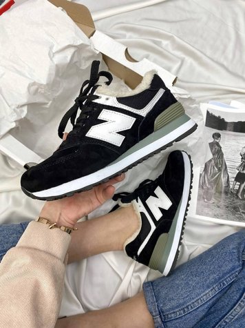 New Balance 574 Black White Grey 3764-42 фото