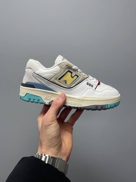 New Balance 550 White Yellow Logo 883-36 фото