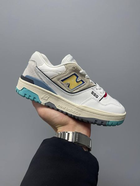 New Balance 550 White Yellow Logo 883-36 фото