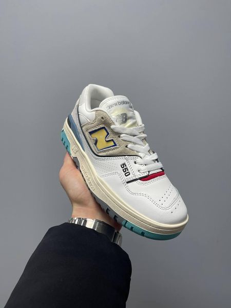 New Balance 550 White Yellow Logo 883-36 фото