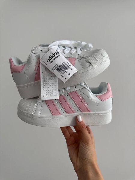 Adidas Superstar Platform White Pink 11082-36 фото