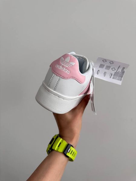 Adidas Superstar Platform White Pink 11082-36 фото