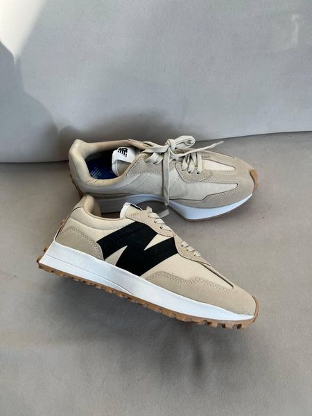 New Balance 327 Beige Black Logo 3743-36 фото