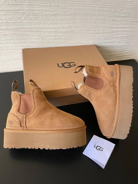 Ugg Neumel Platform Chestnut (на резинці) 9835-36 фото