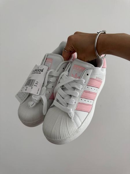 Adidas Superstar Platform White Pink 11082-36 фото