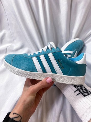 Adidas Gazelle Blue Green v2 2826-36 фото