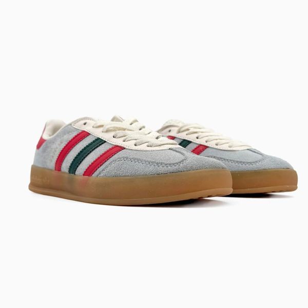 Adidas Gazelle Grey Red 10618-36 фото