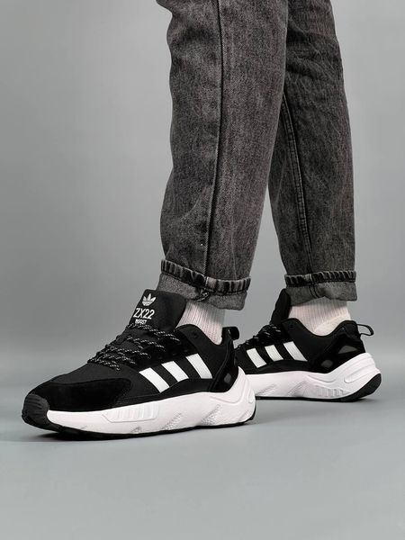 Adidas ZX 22 Boost Black White 7159-36 фото