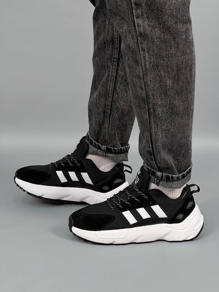 Adidas ZX 22 Boost Black White 7159-36 фото