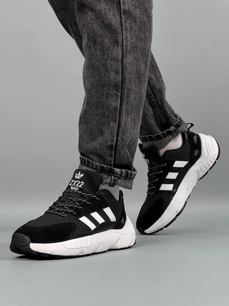 Adidas ZX 22 Boost Black White 7159-36 фото