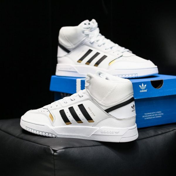 Adidas Drop Step White Black Gold 8918-42 фото