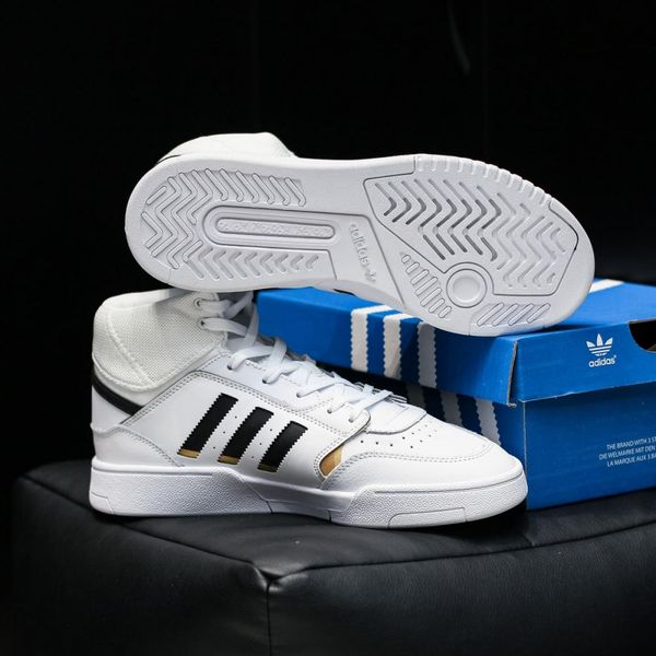 Adidas Drop Step White Black Gold 8918-42 фото