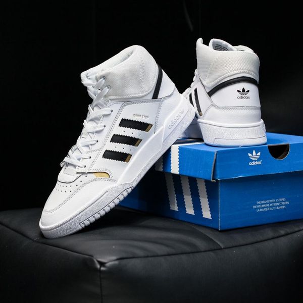 Adidas Drop Step White Black Gold 8918-42 фото