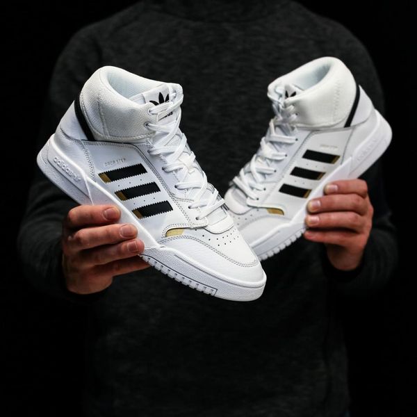 Adidas Drop Step White Black Gold 8918-42 фото