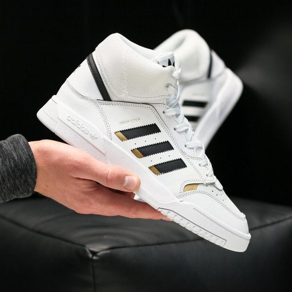 Adidas Drop Step White Black Gold 8918-42 фото