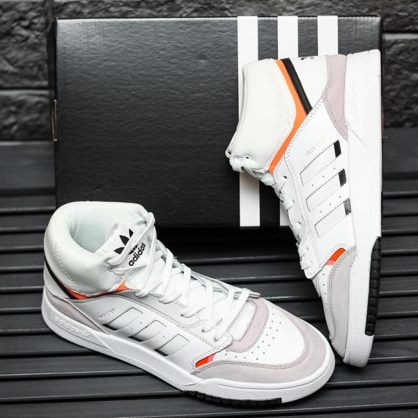 Adidas Drop Step High White Orange 8919-40 фото