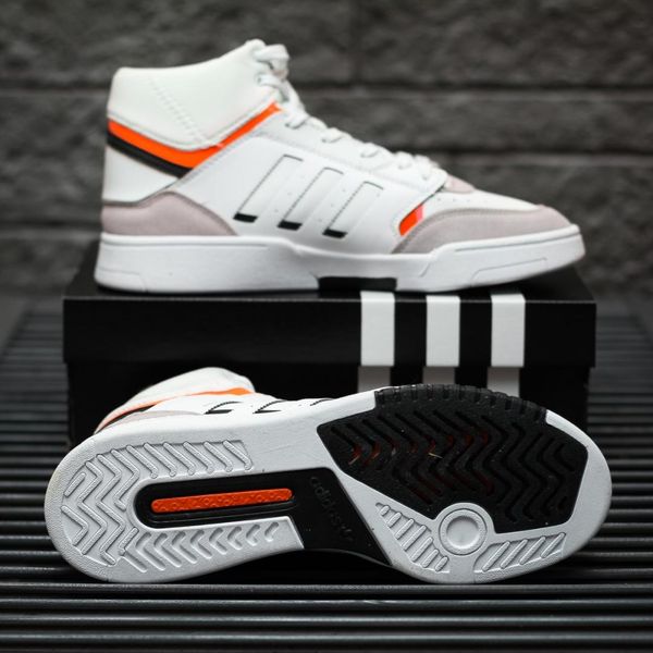 Adidas Drop Step High White Orange 8919-40 фото