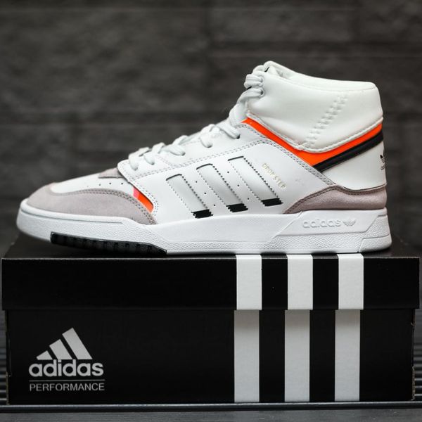 Adidas Drop Step High White Orange 8919-40 фото