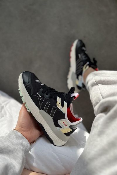 Adidas Nite Jogger Black White Red 2540-36 фото