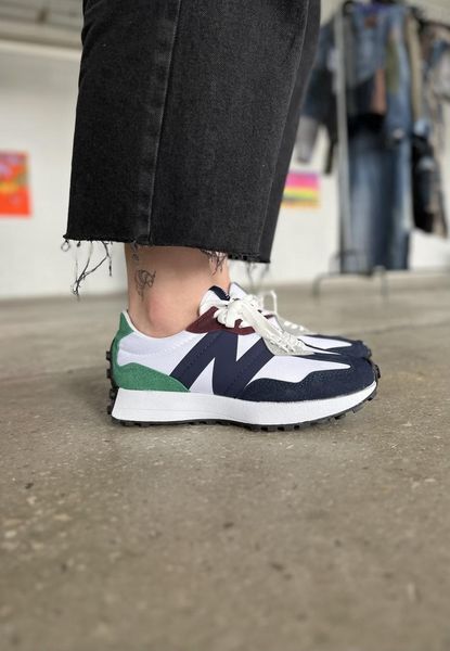 New Balance 327 Blue White Green 698-36 фото