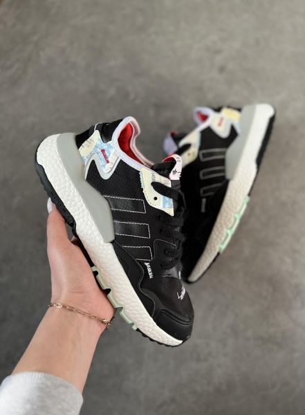 Adidas Nite Jogger Black White Red 2540-36 фото