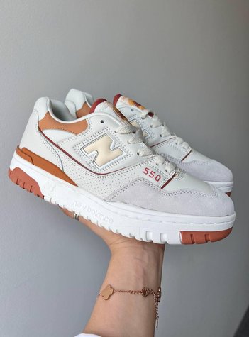 New Balance 550 White Orange 8000-36 фото