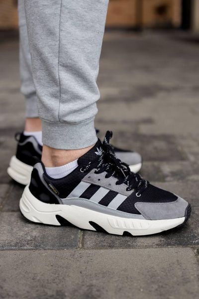 Adidas ZX 22 Boost Black White Grey 3145-36 фото