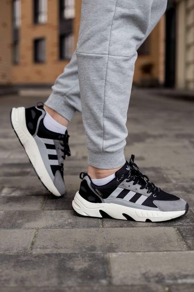 Adidas ZX 22 Boost Black White Grey 3145-36 фото