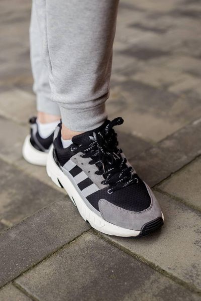 Adidas ZX 22 Boost Black White Grey 3145-36 фото