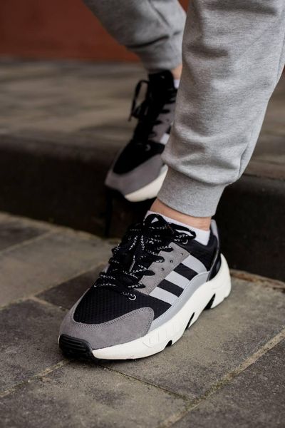 Adidas ZX 22 Boost Black White Grey 3145-36 фото