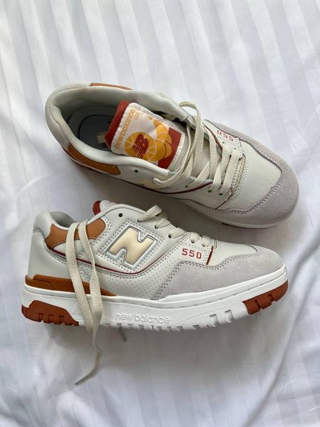 New Balance 550 White Orange 8000-36 фото