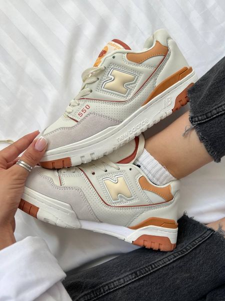 New Balance 550 White Orange 8000-36 фото